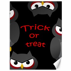 Trick Or Treat - Owls Canvas 36  X 48   by Valentinaart