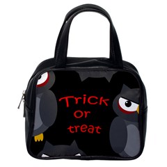 Trick Or Treat - Owls Classic Handbags (one Side) by Valentinaart