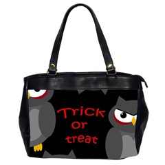 Trick Or Treat - Owls Office Handbags (2 Sides)  by Valentinaart