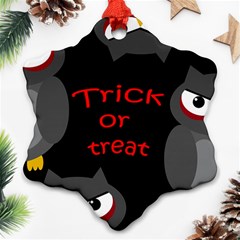 Trick Or Treat - Owls Ornament (snowflake)  by Valentinaart