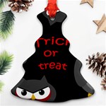 Trick or treat - owls Christmas Tree Ornament (2 Sides) Back