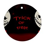 Trick or treat 2 Ornament (Round)  Front