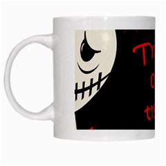 Trick Or Treat 2 White Mugs by Valentinaart