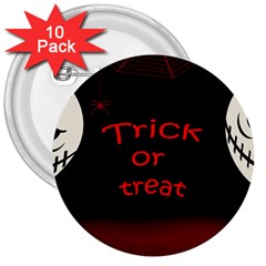 Trick Or Treat 2 3  Buttons (10 Pack)  by Valentinaart