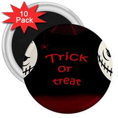 Trick Or Treat 2 3  Magnets (10 Pack)  by Valentinaart