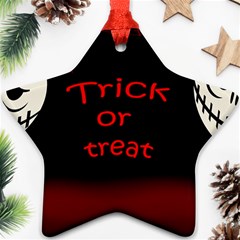 Trick Or Treat 2 Star Ornament (two Sides)  by Valentinaart