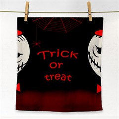 Trick Or Treat 2 Face Towel by Valentinaart