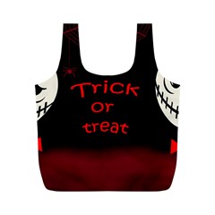 Trick Or Treat 2 Full Print Recycle Bags (m)  by Valentinaart