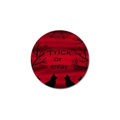 Trick Or Treat - Black Cat Golf Ball Marker (10 Pack) by Valentinaart