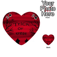 Trick Or Treat - Black Cat Playing Cards 54 (heart) 