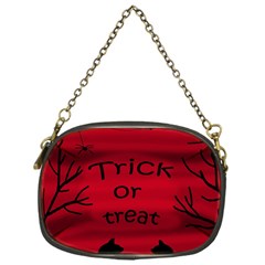 Trick Or Treat - Black Cat Chain Purses (one Side)  by Valentinaart