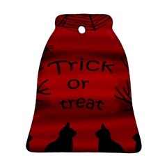 Trick Or Treat - Black Cat Bell Ornament (2 Sides) by Valentinaart