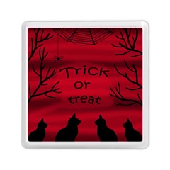 Trick Or Treat - Black Cat Memory Card Reader (square)  by Valentinaart