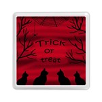 Trick or treat - black cat Memory Card Reader (Square)  Front