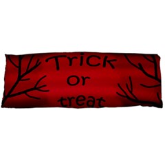 Trick Or Treat - Black Cat Body Pillow Case (dakimakura) by Valentinaart