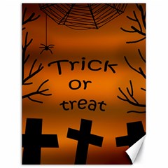 Trick Or Treat - Cemetery  Canvas 18  X 24   by Valentinaart