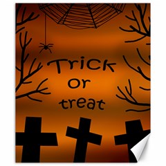 Trick Or Treat - Cemetery  Canvas 20  X 24   by Valentinaart