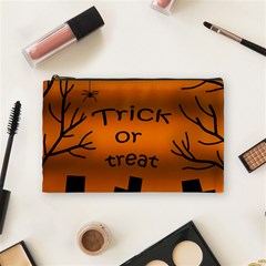 Trick Or Treat - Cemetery  Cosmetic Bag (medium)  by Valentinaart