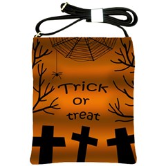 Trick Or Treat - Cemetery  Shoulder Sling Bags by Valentinaart