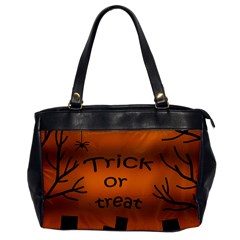 Trick Or Treat - Cemetery  Office Handbags by Valentinaart