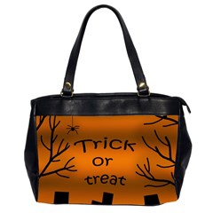 Trick Or Treat - Cemetery  Office Handbags (2 Sides)  by Valentinaart