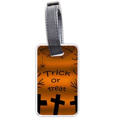 Trick Or Treat - Cemetery  Luggage Tags (one Side)  by Valentinaart