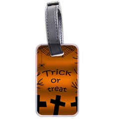 Trick Or Treat - Cemetery  Luggage Tags (two Sides) by Valentinaart