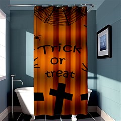 Trick Or Treat - Cemetery  Shower Curtain 36  X 72  (stall)  by Valentinaart