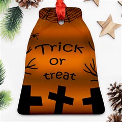 Trick Or Treat - Cemetery  Ornament (bell)  by Valentinaart