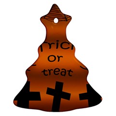 Trick Or Treat - Cemetery  Christmas Tree Ornament (2 Sides) by Valentinaart