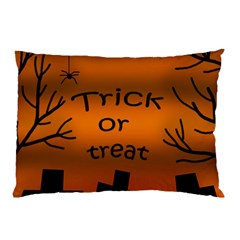 Trick Or Treat - Cemetery  Pillow Case (two Sides) by Valentinaart