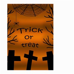 Trick Or Treat - Cemetery  Small Garden Flag (two Sides) by Valentinaart