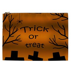 Trick Or Treat - Cemetery  Cosmetic Bag (xxl)  by Valentinaart