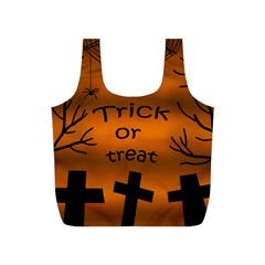 Trick Or Treat - Cemetery  Full Print Recycle Bags (s)  by Valentinaart