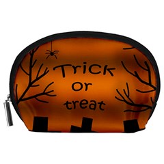 Trick Or Treat - Cemetery  Accessory Pouches (large)  by Valentinaart