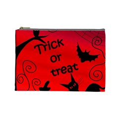 Trick or treat - Halloween landscape Cosmetic Bag (Large) 