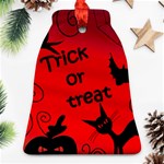 Trick or treat - Halloween landscape Bell Ornament (2 Sides) Front