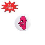 Devil Face Character Illustration 1  Mini Magnet (10 pack)  Front