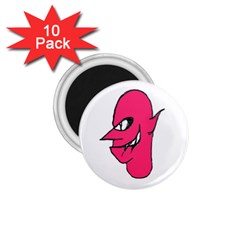 Devil Face Character Illustration 1 75  Magnets (10 Pack)  by dflcprints