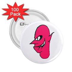 Devil Face Character Illustration 2 25  Buttons (100 Pack)  by dflcprints