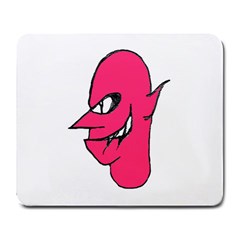 Devil Face Character Illustration Large Mousepads by dflcprints