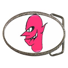 Devil Face Character Illustration Belt Buckles by dflcprints