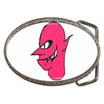 Devil Face Character Illustration Belt Buckles Front