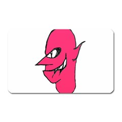 Devil Face Character Illustration Magnet (rectangular) by dflcprints