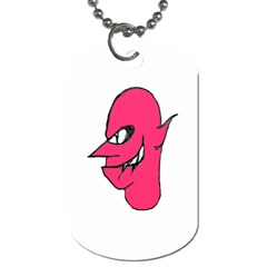 Devil Face Character Illustration Dog Tag (two Sides) by dflcprints