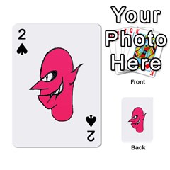 Devil Face Character Illustration Playing Cards 54 Designs 