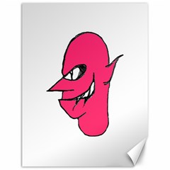 Devil Face Character Illustration Canvas 12  X 16   by dflcprints