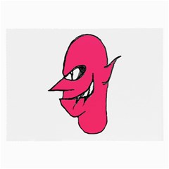 Devil Face Character Illustration Large Glasses Cloth (2-side) by dflcprints