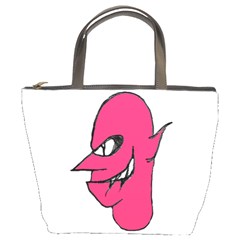 Devil Face Character Illustration Bucket Bags by dflcprints