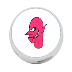 Devil Face Character Illustration 4-port Usb Hub (one Side) by dflcprints